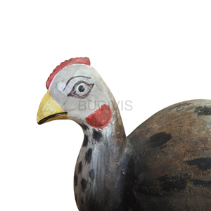 Escultura Rústica de Pavo y Coco, Figura de Animal Tallada a Mano, Color Personalizado, Decoración de Mesa de Madera para Casa de Campo - Product Image 4