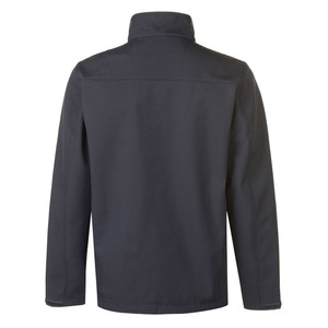<b>Men's</b> <b>Black</b> Soft Shell Jacket Zip Fly Windproof Breathable Outdoor Wear Regular Fit Autumn Polyester Material - Product Image 5