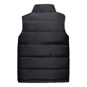 เสื้อกั๊กพัฟเฟอร์แบบคลาสสิกสำหรับผู้ชายรุ่นใหม่ ปักลาย กันน้ำ ดีไซน์เนอร์  เสื้อกั๊กขนเป็ดสีดำสำหรับฤดูหนาว - Product Image 2