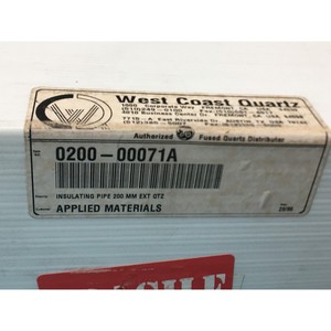 Tuyau isolant AMAT 0200-00071 200 MM EXT QTZ - Équipements et pièces semi-conductrices de renommée mondiale à la confiance de la communauté - Product Image 5