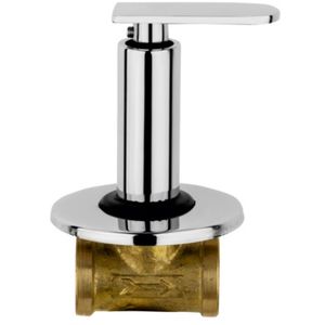 Brass Chrome Plated <b>Concealed</b> Cock With Flange Wall Mounted Laundry Washing Machine Hot Cold Basin Faucet Dispenser Tap - Product Image 1