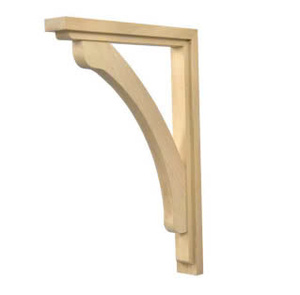 Corbeaux de support mural décoratifs en bois massif pour la décoration intérieure Supports d'étagères rustiques et corbeaux en bois pour accent architectural - Product Image 4