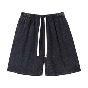 Nuevos pantalones cortos deportivos para hombre, estilo streetwear, con lavado ácido, transpirables, para ejercicio, talla adulta, pantalones largos para gimnasio. - Product Image 4