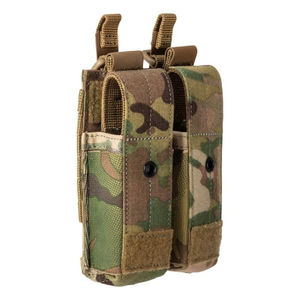 Pochette double utilitaire MOLLE personnalisée, organiseur d'équipement extérieur, sac à outils de style tactique durable pour téléphone et accessoires de paintball - Product Image 2