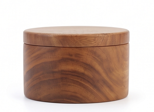 Boîte en bois pour sel, sucre et épices avec couvercle et séparateur interne, ustensile de cuisine durable, idéal pour les mariages, les hôtels et les fêtes - Product Image 2
