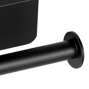 Portarotolo da Parete in Acciaio Inossidabile con Doppio Fissaggio, Materiale Antiruggine, per Rotoli Mega, con Comodo Ripiano - Product Image 3