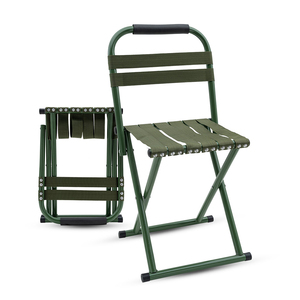 Chaise de camping pliable robuste ROADPOWER (RP-CHR-08), légère et portable, avec structure en acier robuste pour l'extérieur et les voyages - Product Image 1