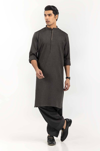 <b>Men</b> Elegant <b>Shalwar</b> <b>Kameez</b> Outfit Traditional Long Kurta Comfortable <b>Shalwar</b> Relaxed Fit Breathable Fabric Classic Style - Product Image 5