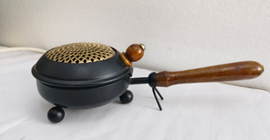 Quemador de Loban Decorativo Premium Hecho a Mano con Mango de Madera, Ecológico y Tradicional, Porta Incienso para el Hogar, Templo y Meditación - Product Image 4
