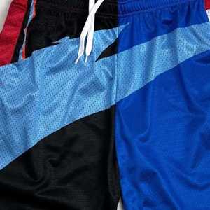 Pantalones cortos para hombre sublimados, hechos a medida, 100% malla, tela suave, transpirables y cómodos, con etiqueta privada. - Product Image 3