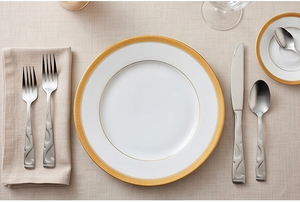 Ensemble de couverts élégants en acier inoxydable avec manche poli miroir, passe au lave-vaisselle, 5 pièces pour la cuisine - Product Image 3