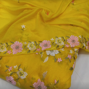 Conjunto de tela para traje indio de diseñador con dupatta bordada y material de algodón para kurti, para ropa tradicional femenina. - Product Image 5