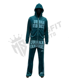 Ensemble de survêtement léger et respirant pour homme avec fermeture éclair, coupe ajustée, idéal pour l'entraînement et le jogging - Product Image 4