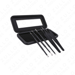 Premium 5 Piece Stainless Steel <b>Blackhead</b> Acne <b>Extractor</b> Kit with Custom Label Professional Facial Cleaning Tools - Product Image 3