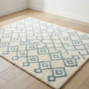 Best Selling Geometric Pattern Area <b>Rug</b> Rectangle Modern Style Tufted Polyester Non-Slip Rubber Backing Living Room Use - Product Image 5