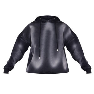 Nouvelle Collection 2026 – Sweat à Capuche Femme Grande Taille Imprimé Effet Délavé Respirant avec Logo Personnalisé sur le Devant 100% Coton - Product Image 6