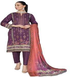 Marca pakistaní Salwar Kameez Impresión digital Trajes listos para usar Fábrica de niñas Venta completa Vestidos cosidos Hechos de alta calidad - Product Image 1