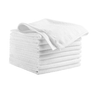 Confezione da 50 Panni in Microfibra Premium 12 X 12 Bianchi, Senza Pelucchi, Assorbenti 200gsm per Pulizie Domestiche e d'Ufficio - Product Image 5