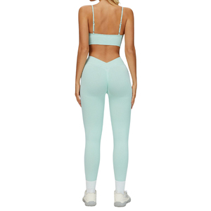 Tenues de sport personnalisées pour femmes, vêtements de sport, leggings à manches longues, ensembles de fitness sans couture, ensembles de yoga - Product Image 4