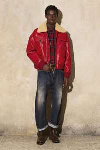 Chaqueta de cuero estilo streetwear con cuello de piel, color y diseño personalizados, chaqueta de cuero con cremallera completa, ropa de invierno, chaqueta corta de cuero - Product Image 4