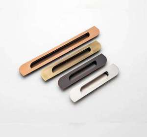 Modern Stainless Steel Rectangle Cabinet Handle Knob Durable Eco Friendly Drawer <b>Wardrobe</b> Dresser Furniture <b>Hardware</b> - Product Image 3
