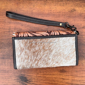 Nueva llegada cartera tallada a mano cartera de mano funda de teléfono elegante cartera para mujeres multiusos carteras de cuero de piel de vaca occidental - Product Image 4