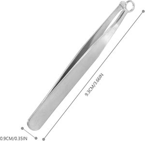 Nose Hair Trimming Tweezer Stainless Steel Pointed Tip Eyebrow Tweezers Reusable <b>Precision</b> <b>Tools</b> Portable Grooming <b>Tool</b> - Product Image 2