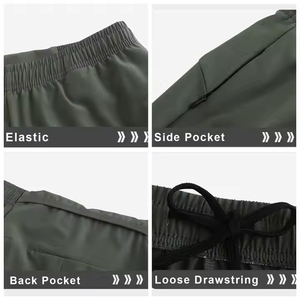 Pantalones Cortos Deportivos para Hombre, Verano 2025, Ligeros, 100% Algodón, Transpirables, de Secado Rápido, Ecológicos, para Gimnasio y Running, 5 Pulgadas, Colores Personalizables - Product Image 6
