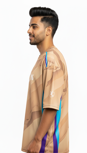 เสื้อยืดสไตล์คนเมืองขนาดใหญ่พิเศษสำหรับผู้ชายแฟชั่นสตรีทลำลองทรงหลวมสวมใส่ได้ทุกวัน - Product Image 3