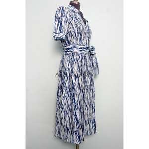 Vestido Midi Informal Bohemio Moderno para Mujer, Estampado Floral, Diseño de Túnica de Algodón Cómodo, Silueta en A, Tacto Suave, Estilo Veraniego - Product Image 5