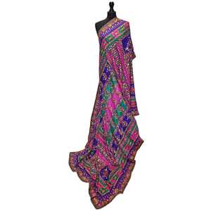 Traditional Mirror Embroidery Shawls Fashion <b>Scarves</b> Hijab Set Festive Party Wear Handmade Women Clothing Wholesale Accessories - Product Image 1