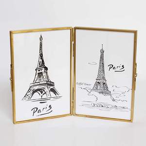 กรอบรูปหอไอเฟลสีทอง ดีไซน์ปารีส รูปทรงสี่เหลี่ยมผืนผ้า สำหรับตกแต่งบนโต๊ะ - Product Image 1