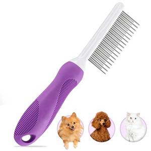 Peine de Doble Cara para el Cuidado de Mascotas, con Dientes de Acero Inoxidable para un Aseo Suave - Product Image 1