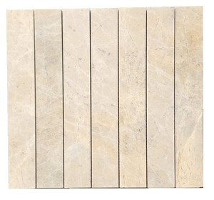 Lemon Yellow Herringbone Pattern Marble <b>Mosaic</b> Tile Polished 8mm Thick Modern Interior Wall Bathroom Water Resistant - Product Image 3
