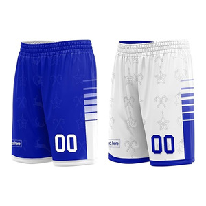 Uniformes de Baloncesto Personalizados Blancos y Azules Sublimados, Ropa Deportiva Transpirable, Pantalones Cortos de Malla, Unisex, Corte Atlético para Adultos - Product Image 2
