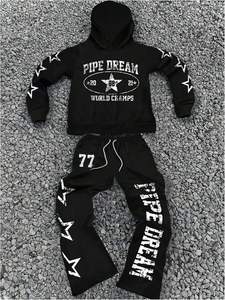 Ensemble sweat à capuche et pantalon de survêtement imprimé pour homme Glory Custom, en molleton de coton, ensemble de survêtement sport décontracté 2 pièces - Product Image 6