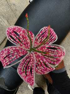 Handcrafted Glass <b>Beaded</b> Flowers featuring vibrant colours intricate beadwork and elegant decorative appeal. - Product Image 2