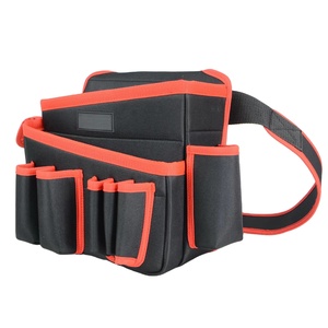 Black And Red Tool Bag With Multiple Pockets And Adjustable Strap For Tools Storage And Organization 2026 - Product Image 2