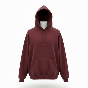 Nouveau Hoodie à Capuche Ample en Polaire Douce avec Logo Imprimé Personnalisé, Teint en Pigment, Épaules Tombantes et Poche Kangourou, Vente en Gros - Product Image 4