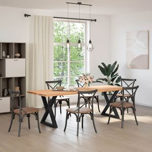 2 pezzi 27.6 per tavolo da pranzo in acciaio nero \ "x(28.3 \"-28.9 \ ") gambe per mobili - Product Image 3