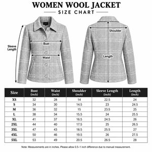 Chaquetas Clásicas Azul Marino para Mujer, Doble Botonadura, Tela Transpirable, Botones Metálicos, Moda Urbana, Chaquetas de Lana - Product Image 6