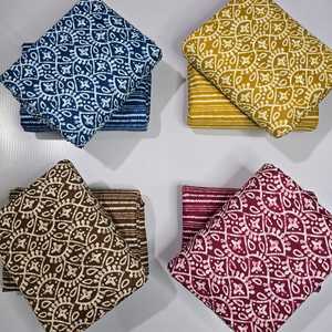 Top Bottom Unstitched Woven Jaipuri Printed Denim Fabric Set | 60x60 | 1 Batch 5m Top 5m Bottom | Girls Boys Suit | Home Textile - Product Image 1