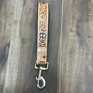 ชุดปลอกคอสุนัข3ชิ้นสำหรับสุนัขดีไซน์ลายตารางหมากรุกหนังแท้อุปกรณ์สำหรับสุนัข2025และทนทานปรับได้ - Product Image 6