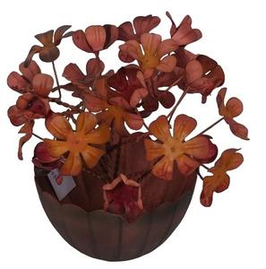 Pot à cerises en métal fait main de couleur naturelle, décoration murale pour jardin et maison - Product Image 3