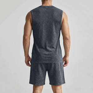 Conjunto de Camiseta sin Mangas y Pantalones Cortos de Poliéster para Hombre, de Alta Calidad, Duradero y Transpirable, para Actividades al Aire Libre de Verano - Product Image 2