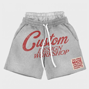 Pantalones Cortos Deportivos para Hombre, Cintura Alta, Casuales, Transpirables, 100% Algodón, Elegantes - Product Image 2