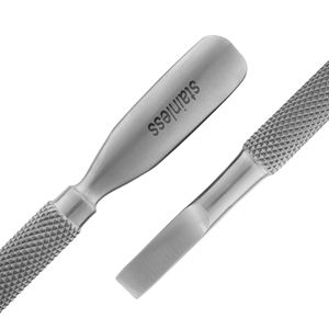 High Quality Reusable Dual-End Double Head Cuticle Pusher Nail Care Tools Stainless Steel Customized Logo Eco Friendly Stahlmann - Product Image 4