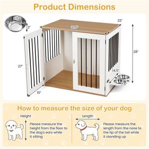 Cuccia per Cani in Acciaio Inossidabile 304 con Ciotola Girevole a 360 Gradi, Doppio Blocco di Sicurezza, per Interni, Stile Arredamento Elegante - Product Image 6
