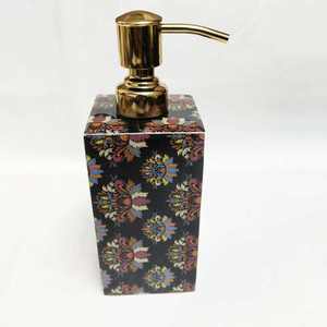 Modern Luxury <b>Interior</b> Bathroom <b>Accessories</b> Set White PolyWooden Rectangular Dispense Made of Resin Printed Design - Product Image 3