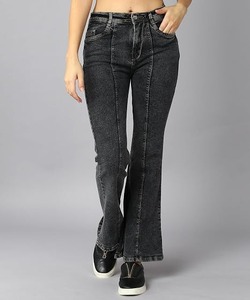 Jeans en denim ajustés pour femmes, à porter au quotidien - Design déchiré en coton pour les soirées romantiques et les vacances, saisons été/hiver - Product Image 5